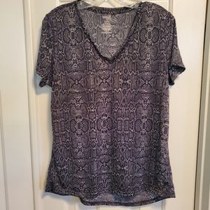 Women's Danskin Now Semi-fitted Short Sleeve Top - XL